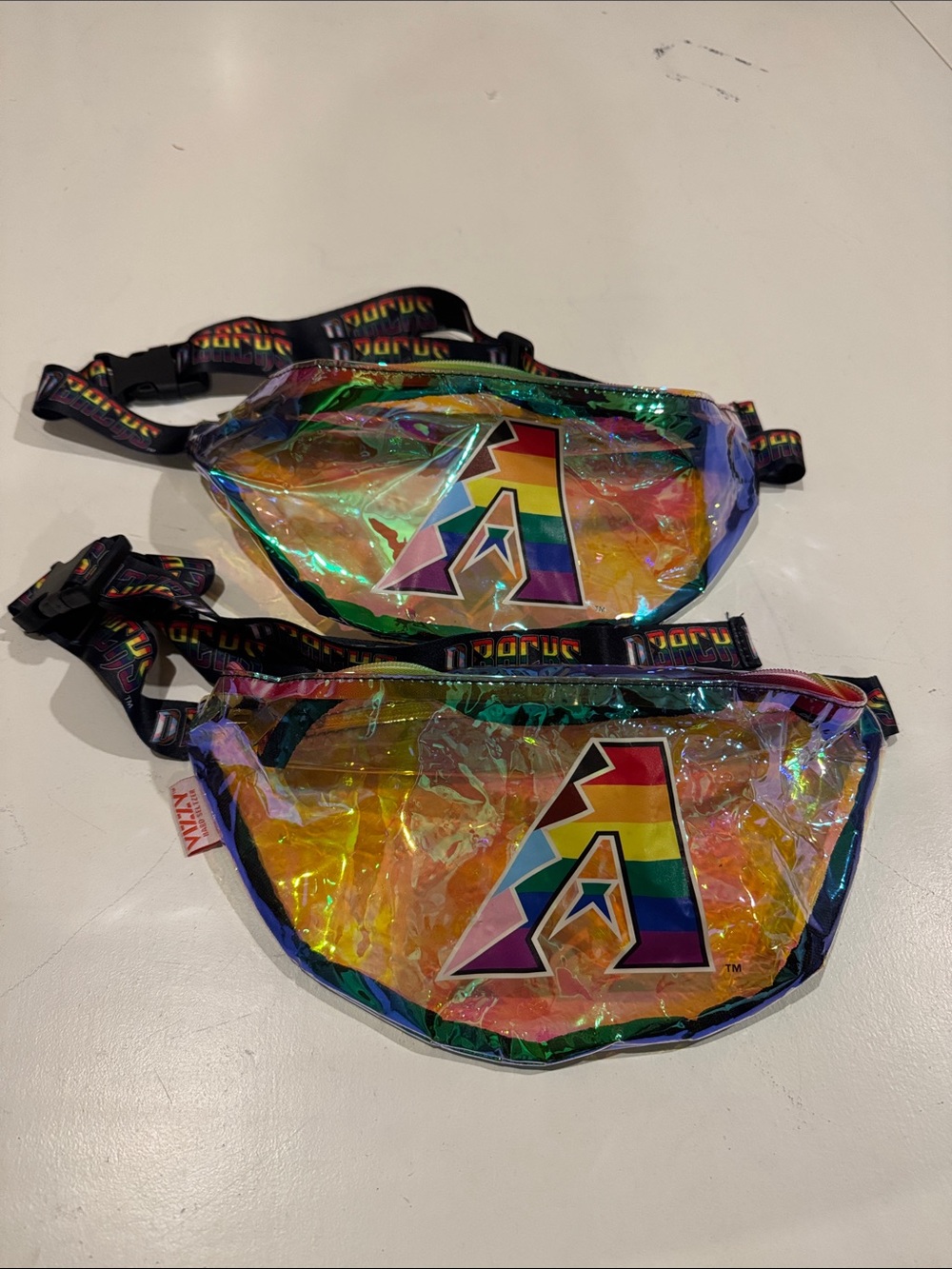 Arizona Diamondbacks Stadium Arena Clear Rainbow Holographic Iridescent Bag Pack
